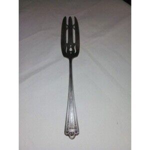 Vintage S. Rockford S. Co. 5* ~ Silver Plate Serving Fork / Meat Fork ~ VGC